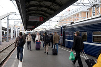 Arriving by rail